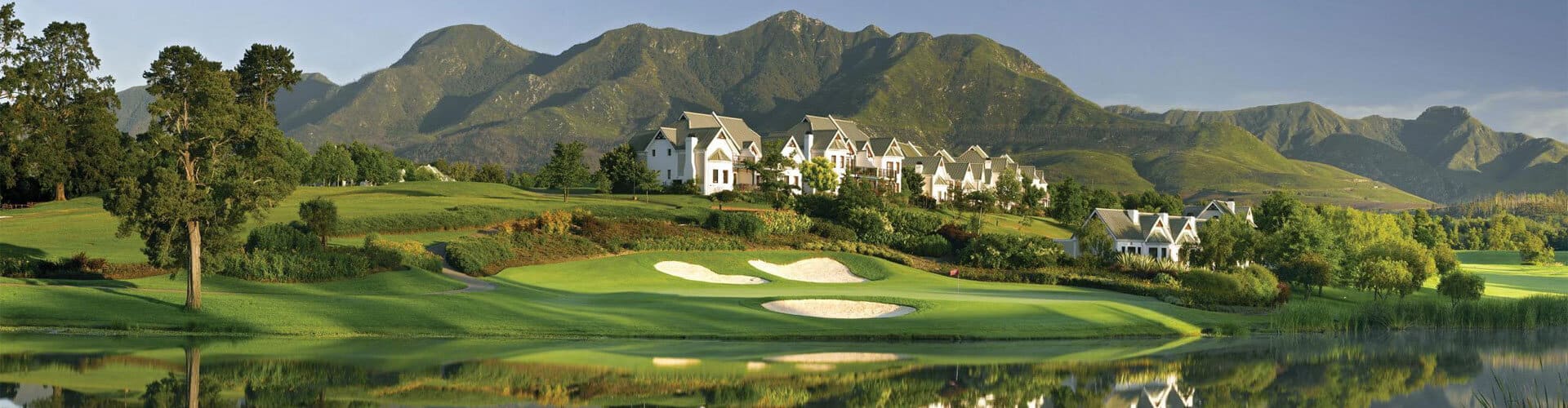 The spectacular Fancourt Links golf course in the Wilderness, South Africa.